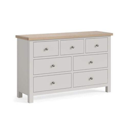 Modern Grey Painted 3+4 Drawer Wide Chest