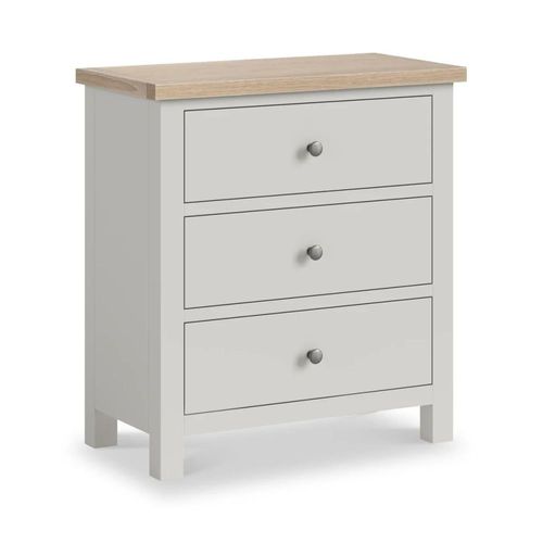 Modern Grey Painted 3 Drawer Chest