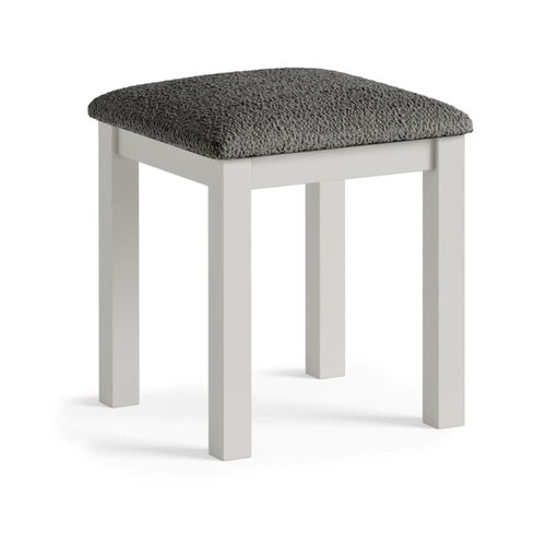 Modern Grey Painted Dressing Padded Stool