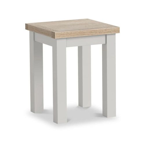 Modern Grey Painted Square Lamp Table