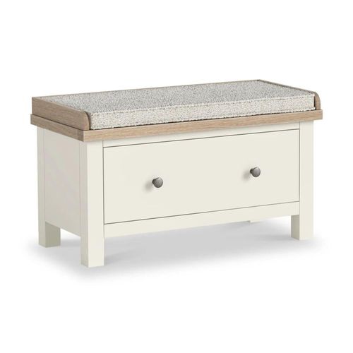 Modern White Painted 1 Drawer Hallway Bench