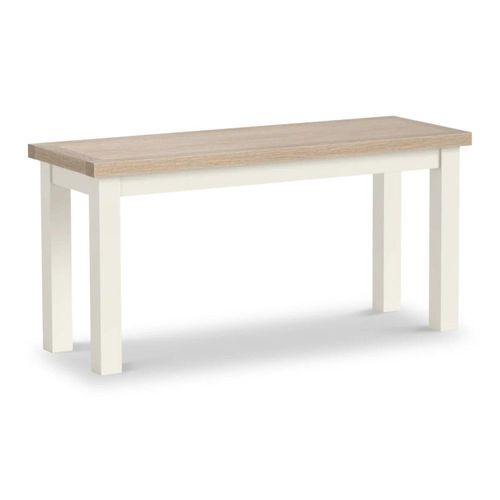 Modern White Painted Dining Bench