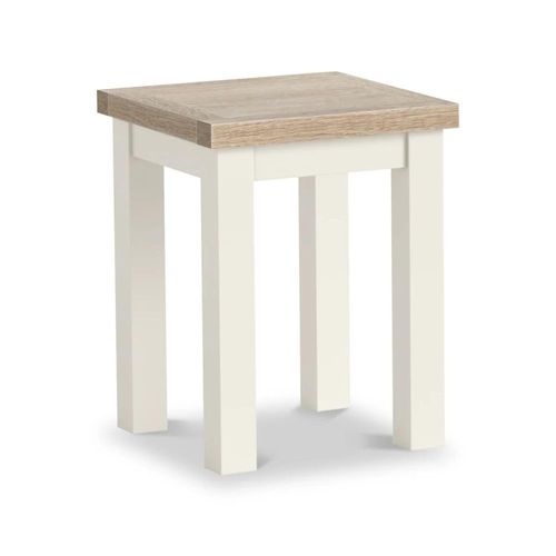 Modern White Painted Square Lamp Table