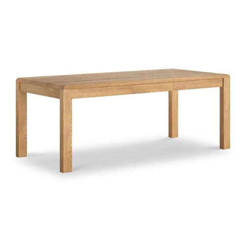 Thurlestone Curved Oak 6-8 Seater Extending Dining Table - 150cm-200cm