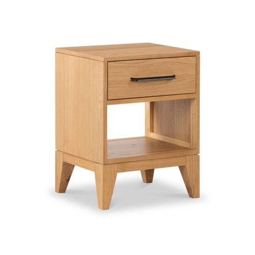 Viento Oak 1 Drawer Bedside Cabinet