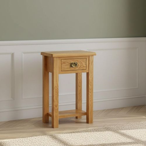 Salisbury Lite Oak 1 Drawer Telephone Table