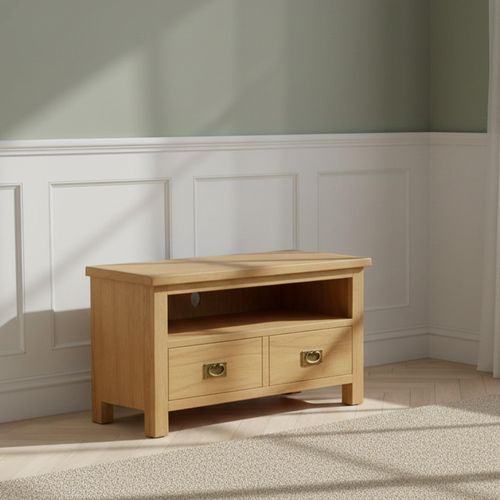 Salisbury Lite Oak 2 Drawer TV Unit