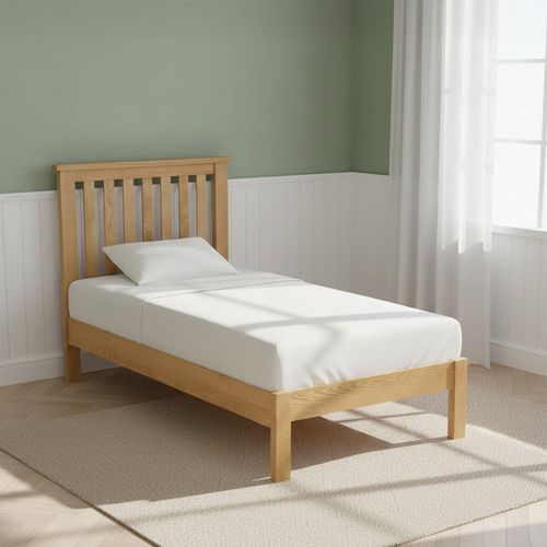 Salisbury Lite Oak 3ft Single Slatted Bed