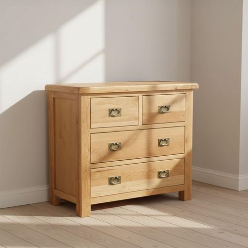 Salisbury Premium Oak 2+2 Drawer Small Chest