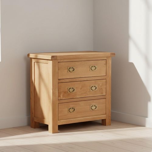 Salisbury Premium Oak 3 Drawer Small Chest