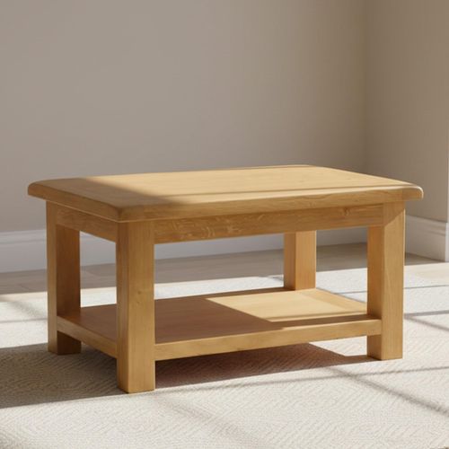 Salisbury Premium Oak Coffee Table with Shelf