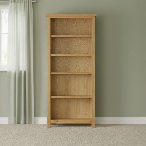 New Trinity Natural Oak Large Bookcase