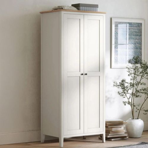 Marlow White 2 Door Wardrobe