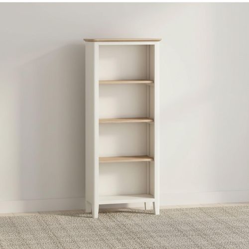 Marlow White Slim Bookcase