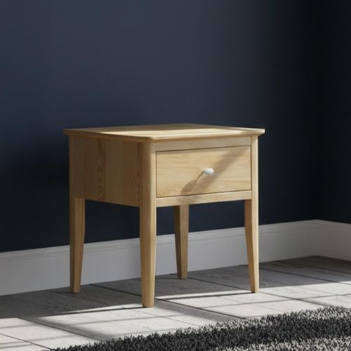 Bath Oak 1 Drawer Lamp Table