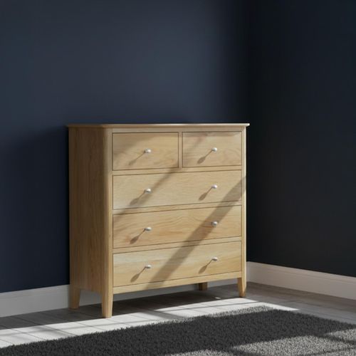 Bath Oak 2+3 Drawer Chest