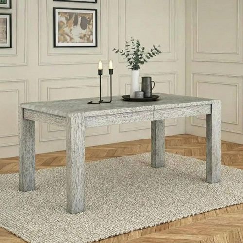 Amsterdam Grey Washed Oak 6-8 Seater Extending Dining Table - 160cm-210cm