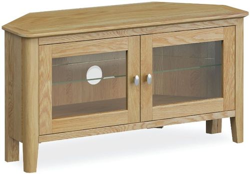 Bath Oak 2 Door Corner TV Unit