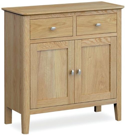 Bath Oak 2 Door Compact Sideboard - 80cm
