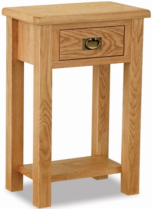 Salisbury Lite Oak 1 Drawer Telephone Table