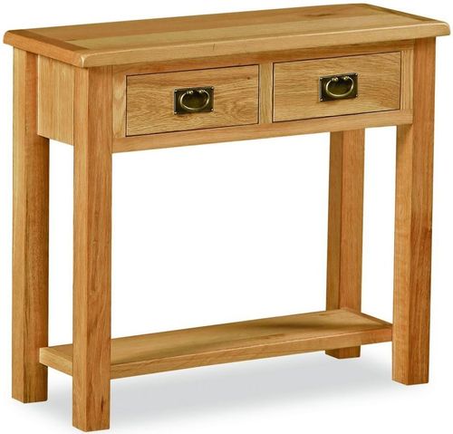 Salisbury Lite Oak 2 Drawer Console Table