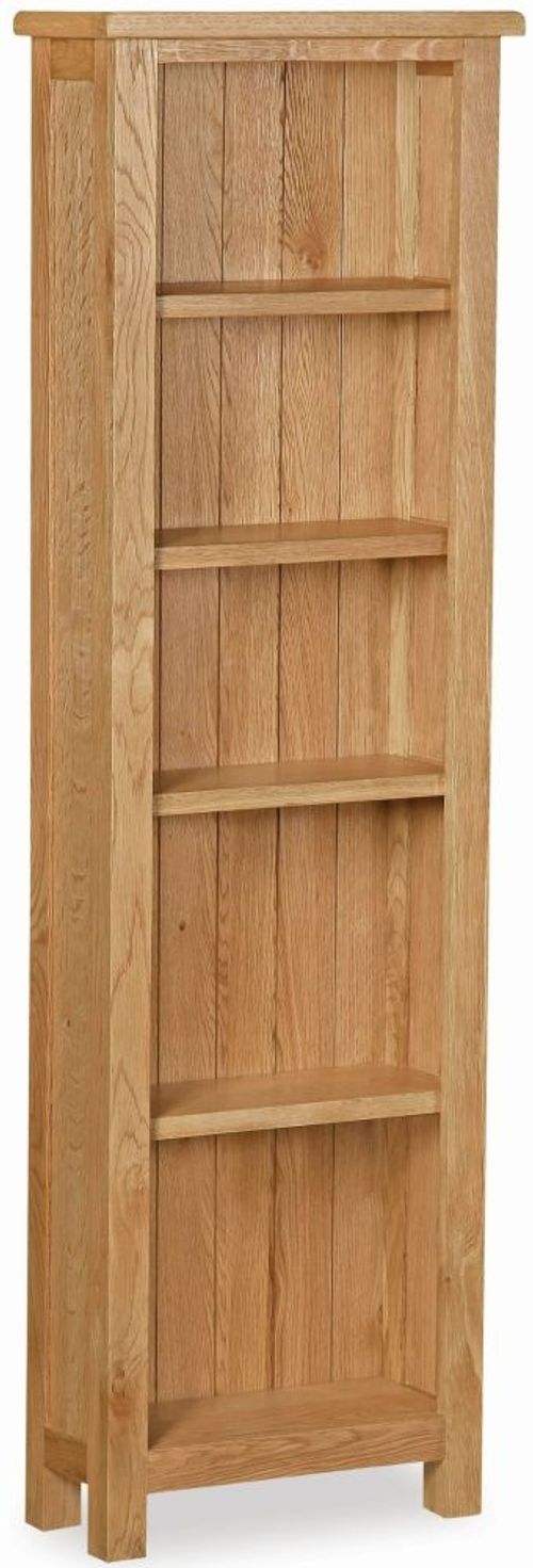 Salisbury Lite Oak Narrow Bookcase
