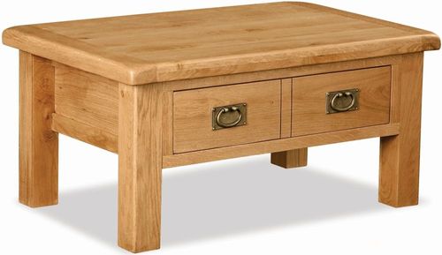 Salisbury Premium Oak 2 Drawer Coffee Table
