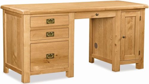 Salisbury Premium Oak Double Desk