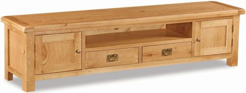 Salisbury Premium Oak Storage Large TV Unit
