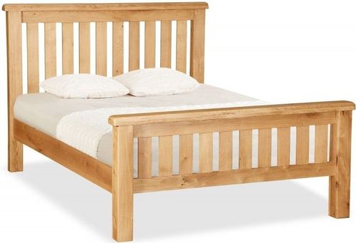 Salisbury Premium Oak Slatted Bed - Sizes Available