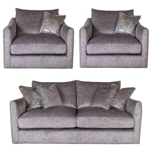 Buoyant Blaise Fabric 3+1+1 Seater Sofa Set  - Variation Available
