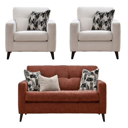 Buoyant Lilly Fabric 2+1+1 Seater Sofa Set - Variation Available