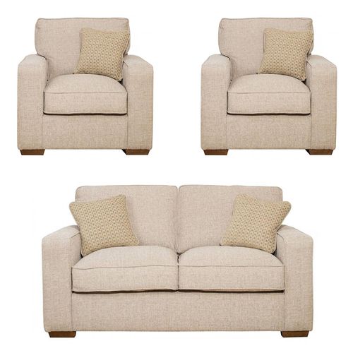 Buoyant Chicago Fabric 2+1+1 Seater Sofa Set - Variation Available
