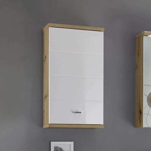 Pool White Gloss Wall Cabinet - 1 Door