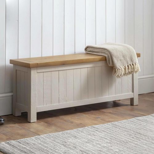 Aspen Grey Storage Bench