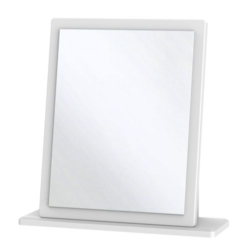 Knightsbridge White Gloss Small Dressing Mirror