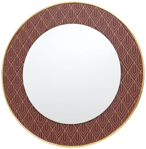 Radha Wall Mirror - Brown and Gold Resin