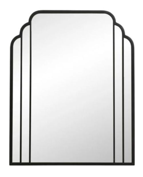 Skylark Black Metal Wall Mirror - 82cm x 102cm