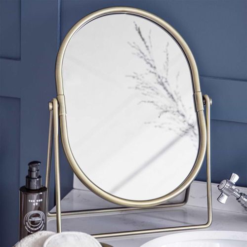 Novello Vanity Mirror Antique Brass