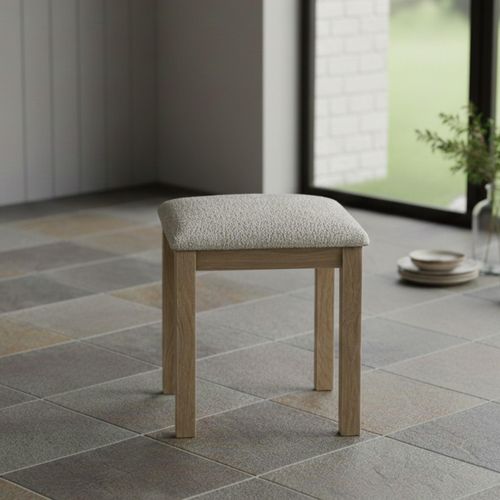 Modern Country Oak - Dressing Stool - Padded