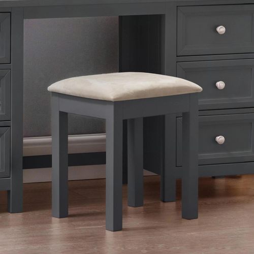 Maine Dressing Stool - Padded - Black