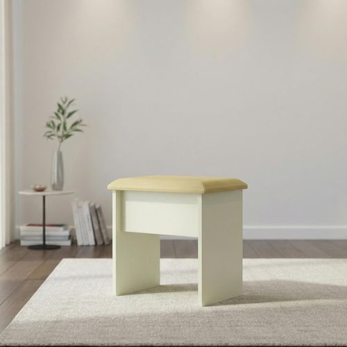 Pembroke Cream Padded Dressing Stool