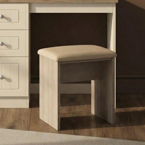 Vienna Dressing Stool - Padded - Oak