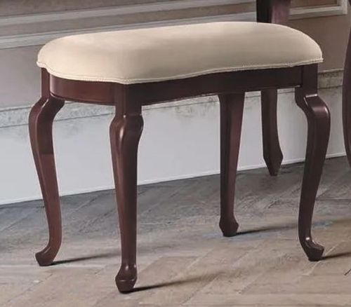 Verdi Dressing Stool - Padded - Walnut - French Style