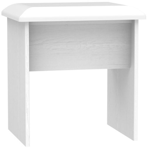 Dorset White Padded Dressing Stool