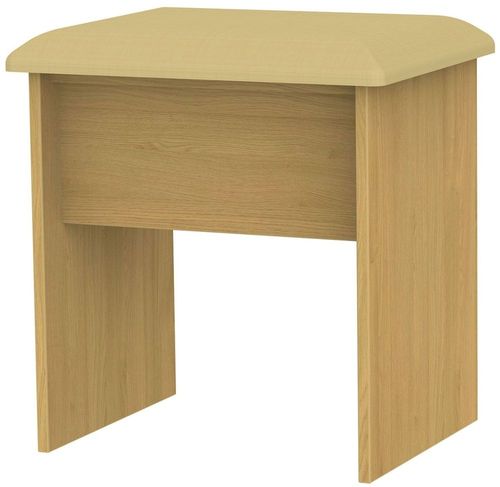 Monaco Modern Oak Padded Dressing Stool