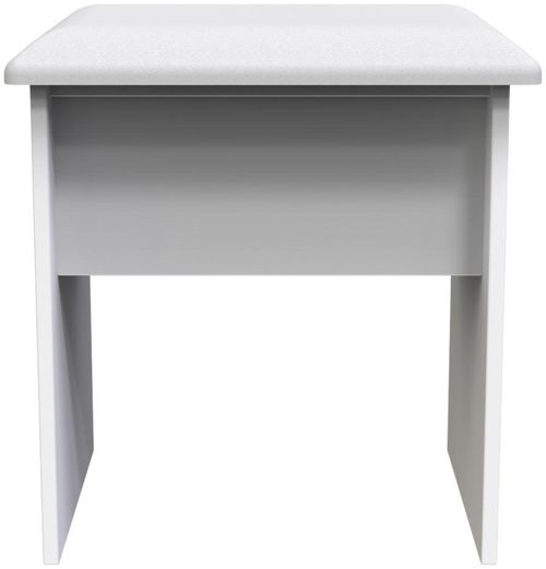 Norfolk White Padded Dressing Stool