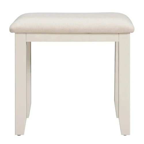 Paisley Cream Painted Padded Dressing Stool