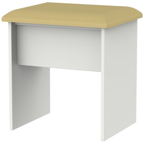 Sherwood Grey Padded Dressing Stool