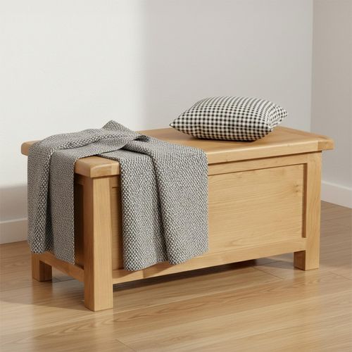 Salisbury Premium Blanket Box - Oak